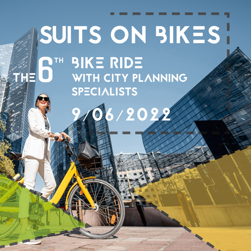 Suits on Bikes. The 6th Bike Ride with city planning specialist